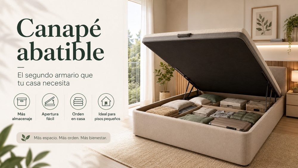 El canapé abatible: el segundo armario que tu casa necesita (y que nadie te ha contado bien)