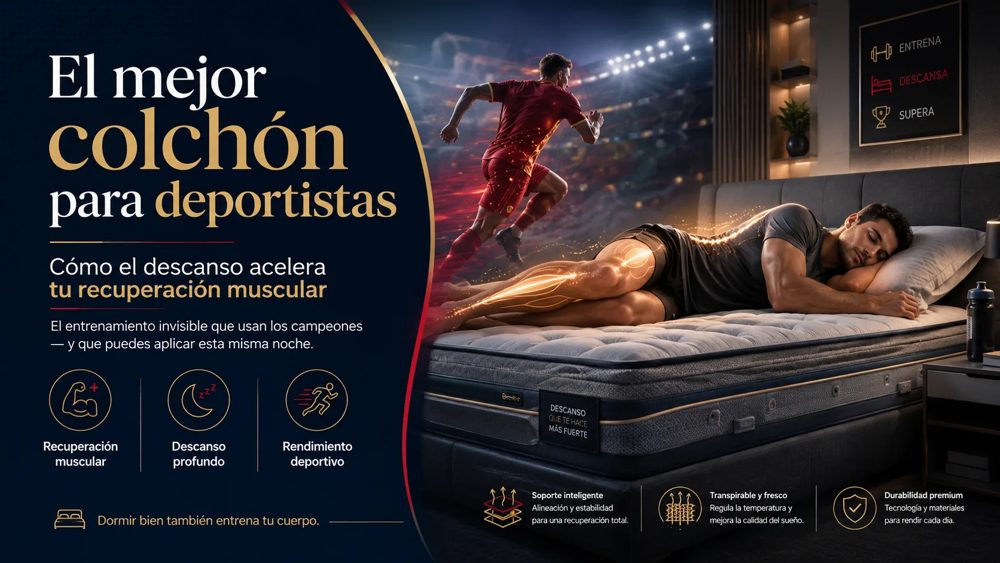 El mejor colchón para deportistas: cómo el descanso acelera tu recuperación muscular